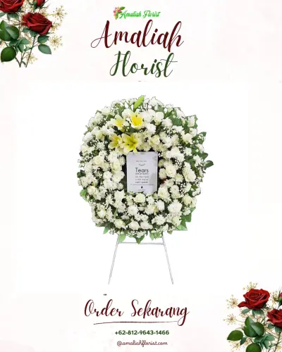 Krans Bunga Duka Cita di Sambongpari